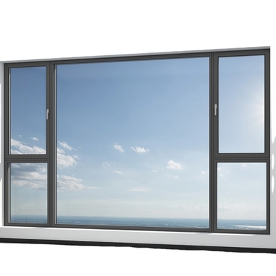 comprare Finestre in vetro saldato in alluminio senza saldatura con vetro a cassa di rottura termica di larghezza 80 mm online manufacture