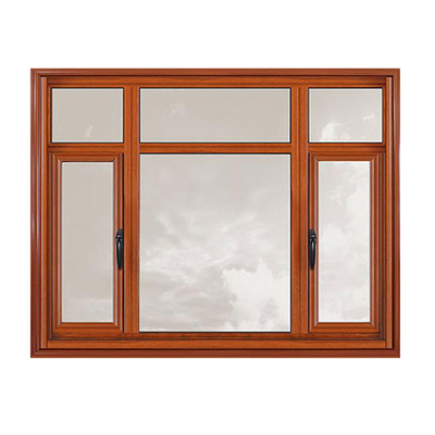 comprare Apertura orizzontale Legno grano Casamento in alluminio Finestre Isolamento acustico 35dB online manufacture