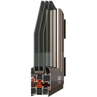 comprare Tipo di tenda appesa Vitrine e porte in alluminio a risparmio energetico per apertura orizzontale online manufacture