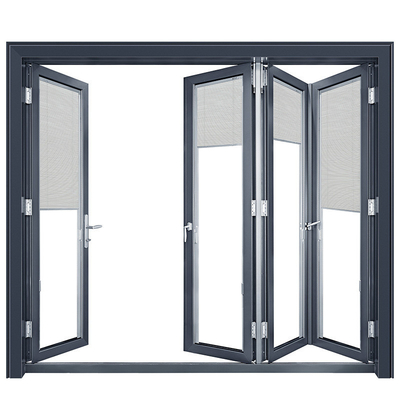 comprare 35dB Coefficiente di isolamento acustico Porta bi-pieghevole in lega di alluminio con superficie finita online manufacture