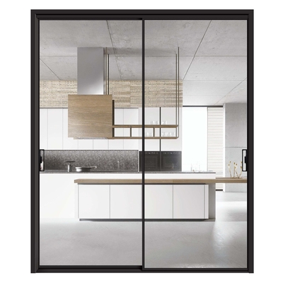 comprare Porta di vetro commerciale con coefficiente di isolamento termico ≤ 2,1 di porte scorrevoli in alluminio online manufacture
