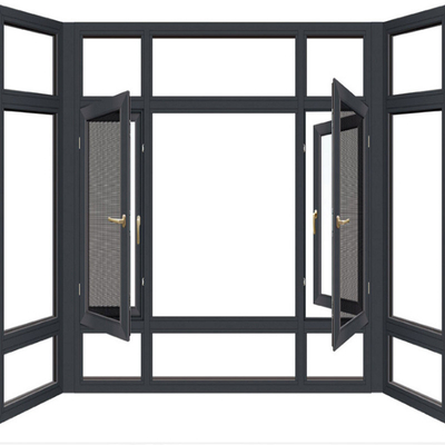 comprare Swing Open Style Fenestre in alluminio con vetrina a schermo online manufacture