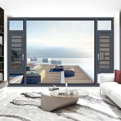 comprare Finestre a schermo pieghevole in stile design moderno con telaio nero in alluminio online manufacture