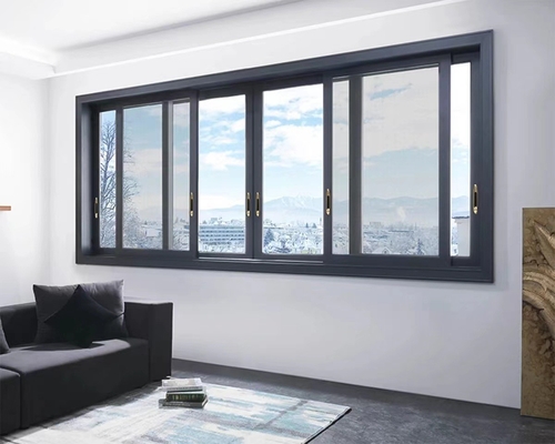 comprare Balcone di alluminio finestre scorrevoli con modello di apertura orizzontale e design personalizzato online manufacture