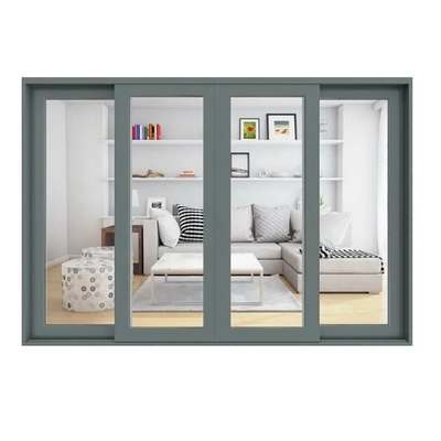 comprare Porte scorrevoli in alluminio residenziale con rottura termica e schermo in acciaio inossidabile online manufacture