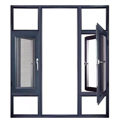 comprare Progetto di schermo pieghevole finestre in alluminio con apertura di sicurezza standard europea online manufacture
