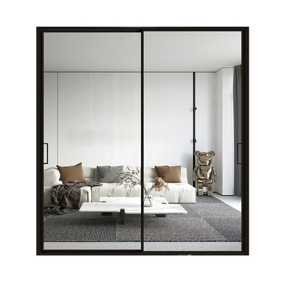 comprare Produzione di porte in vetro in alluminio a telaio stretto, scorrevole e temperata, con design minimalista online manufacture