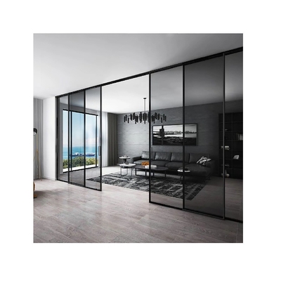 comprare Porta scorrevole in alluminio con doppio vetro panoramico avanzato e design a fascia nascosta online manufacture