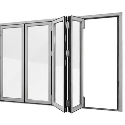 comprare Chinese Design Style Skate Aluminum Thermal Break Bi-Fold Doors con spessore della parete di 1,4 mm online manufacture
