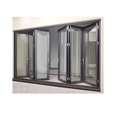 comprare Moderna struttura in alluminio in lega di design termico rompere porta bifold in vetro a basso costo online manufacture