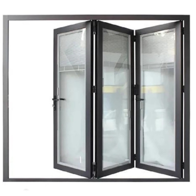 comprare Porta a doppio vetro bifold per 70 mm di larghezza telaio in alluminio e 1,4 mm di spessore della parete online manufacture