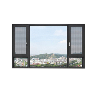 comprare Modello di apertura orizzontale stile moderno Acque resistenti telaio in alluminio vetro Casement finestre online manufacture