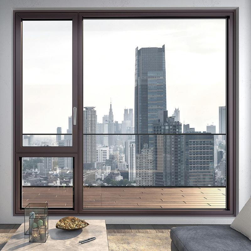 Moderne Casa Villa Finestre e porte in alluminio con coefficiente di isolamento termico ≤2.1