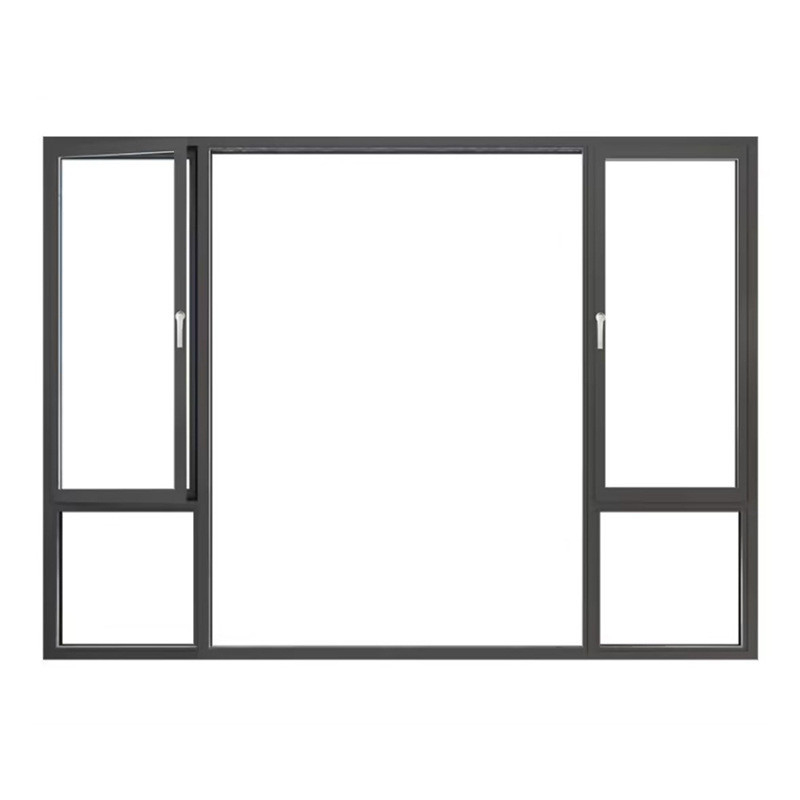 Tipo di tenda appesa Vitrine e porte in alluminio a risparmio energetico per apertura orizzontale