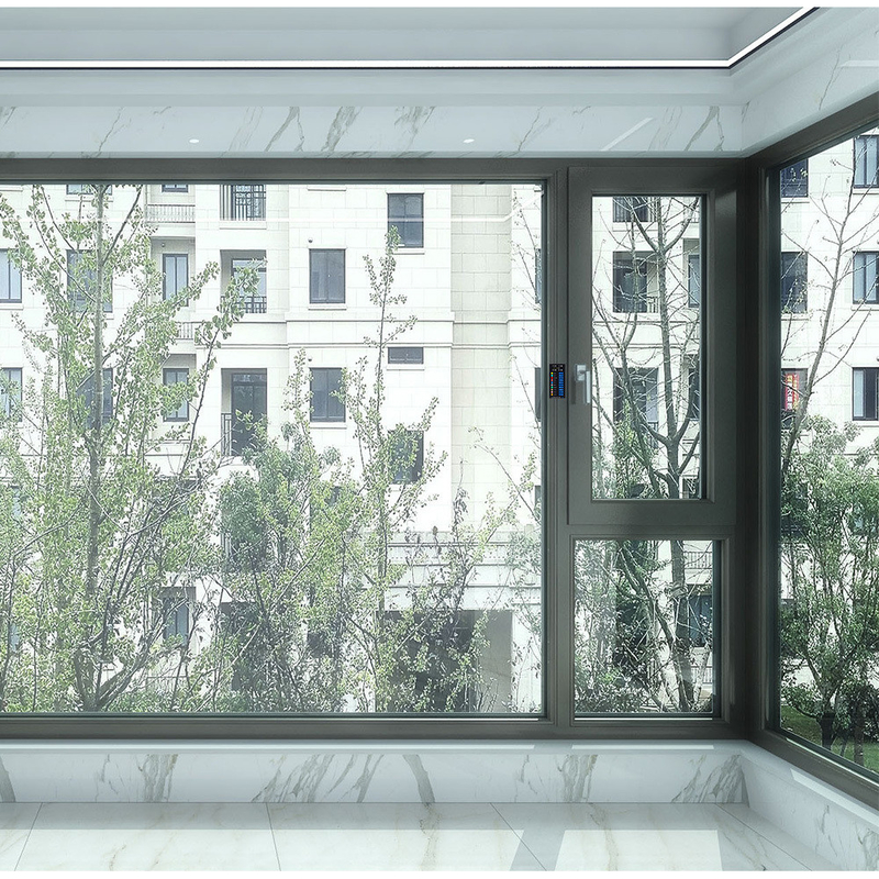 76mm Cornice della finestra Spessore della parete in alluminio 1,8mm Smart Voice Windows Mobile Control Window