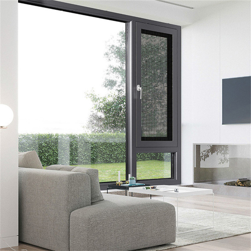 Finestre intelligenti con telaio in lega di alluminio e coefficiente di isolamento termico K ≤2.0