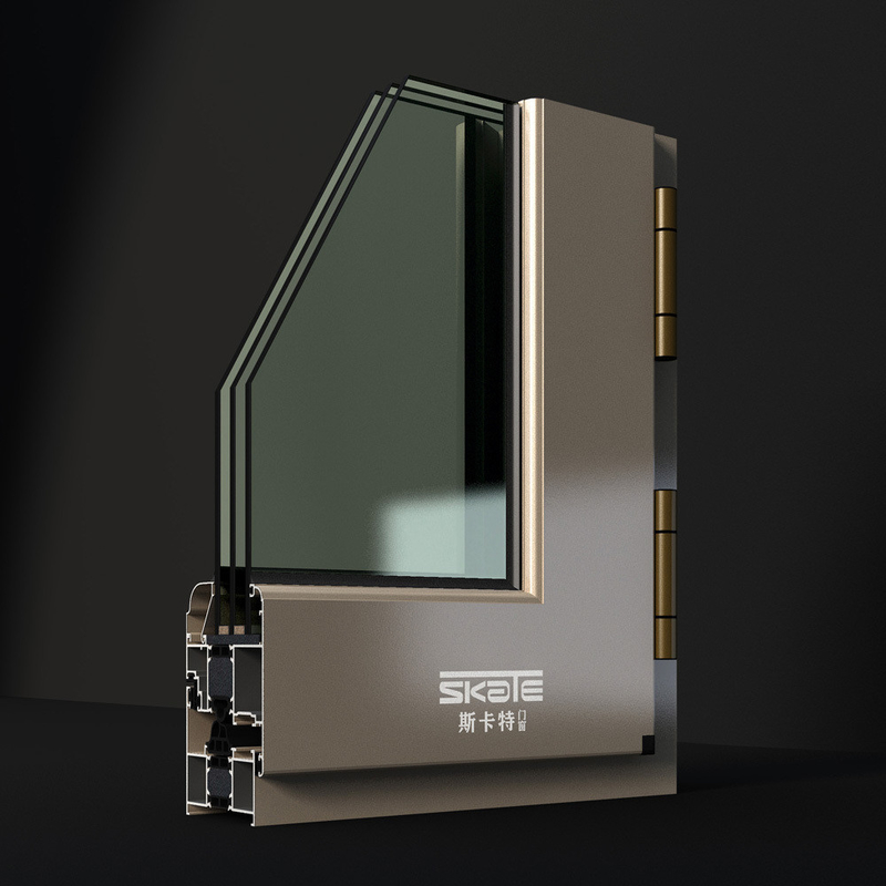1Spessore della parete in alluminio di.4 mm Swing Open French Window per i requisiti di progettazione personalizzati