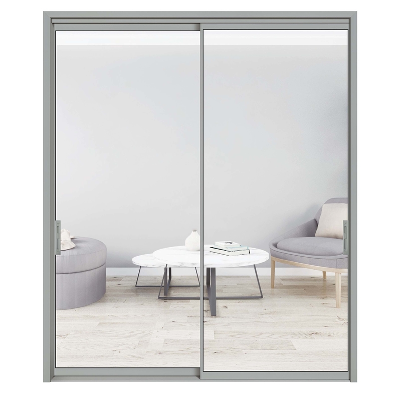 Porta di vetro commerciale con coefficiente di isolamento termico ≤ 2,1 di porte scorrevoli in alluminio