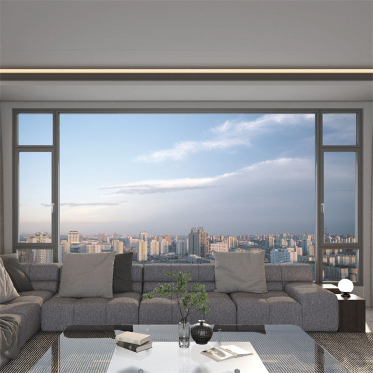 Villa di design su misura vetro francese Finestre con isolamento acustico a 35dB e 14 strati di tenuta