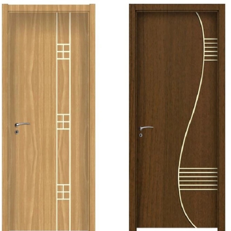 70mm Larghezza Ultimi Disegni Immagini Pannello Camera Interni UPVC PVC Porte Casement