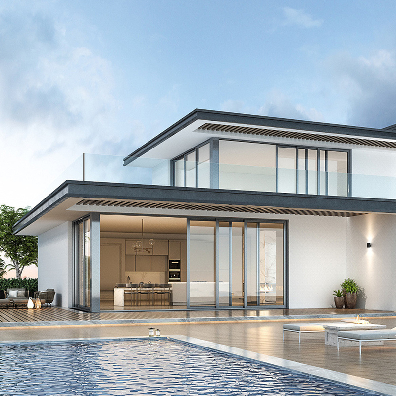 Moderno SKATE 86 finestrino a casamento per Villa House in stile di design moderno