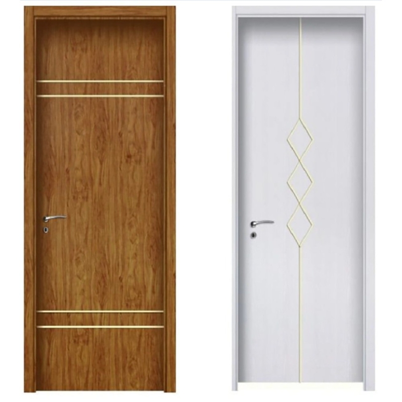 Camera da letto in acciaio inossidabile UPVC PVC Casement Door For Modern Simple Interior