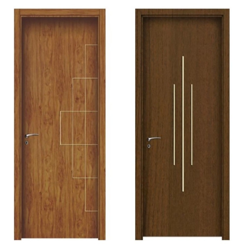 Camera da letto in acciaio inossidabile UPVC PVC Casement Door For Modern Simple Interior