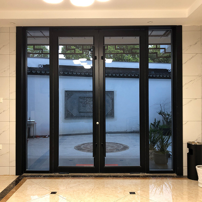 Progettazione di porte commerciali di alluminio a molla finite a buone condizioni per il metodo di apertura push and pull