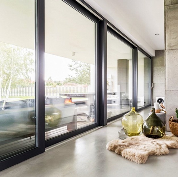 USA Standards Aluminico Esterno Porta Scorrevole In Vetro Con Materiale Per Patio