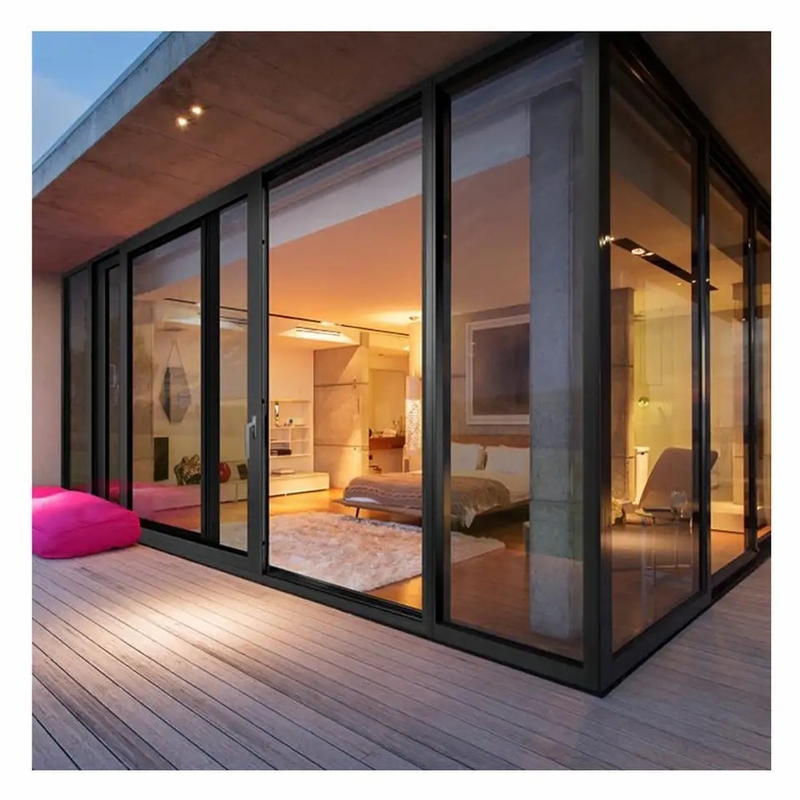 USA Standards Aluminico Esterno Porta Scorrevole In Vetro Con Materiale Per Patio