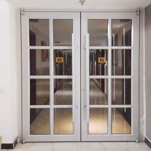 Porta in vetro in alluminio a molla termico in colore moderno per bagno a risparmio energetico