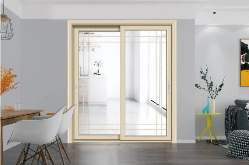 Porta in vetro scorrevole in alluminio a 10 strati di tenuta personalizzabile con larghezza di 70 mm