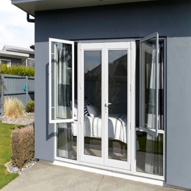 Villa Entrata principale Moderno design 1.4mm alluminio Swing Casement Porta di vetro per ufficio domestico