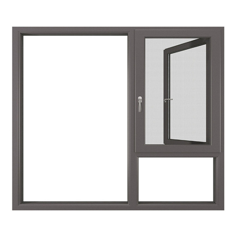 Livello 6 Idroreposizione Aluminio Finestre a cassa orizzontale aperta per schermo pieghevole