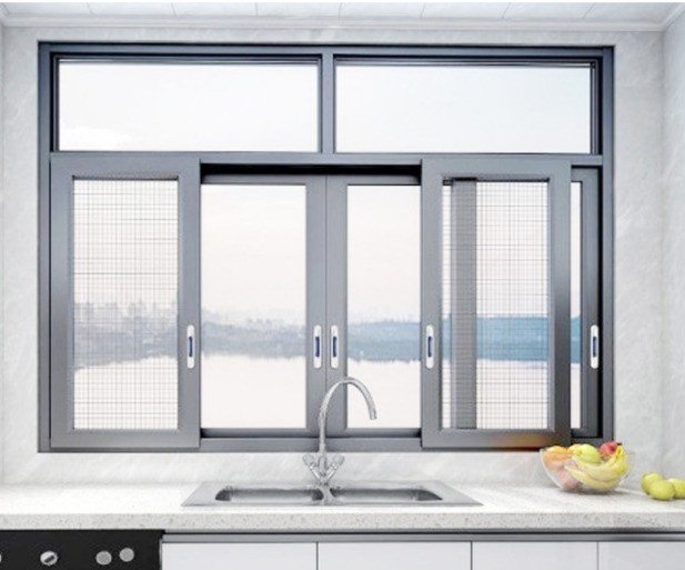Moderno design Airtightness Livello 8 Casa vetro di alluminio finestre scorrevoli a prezzi accessibili