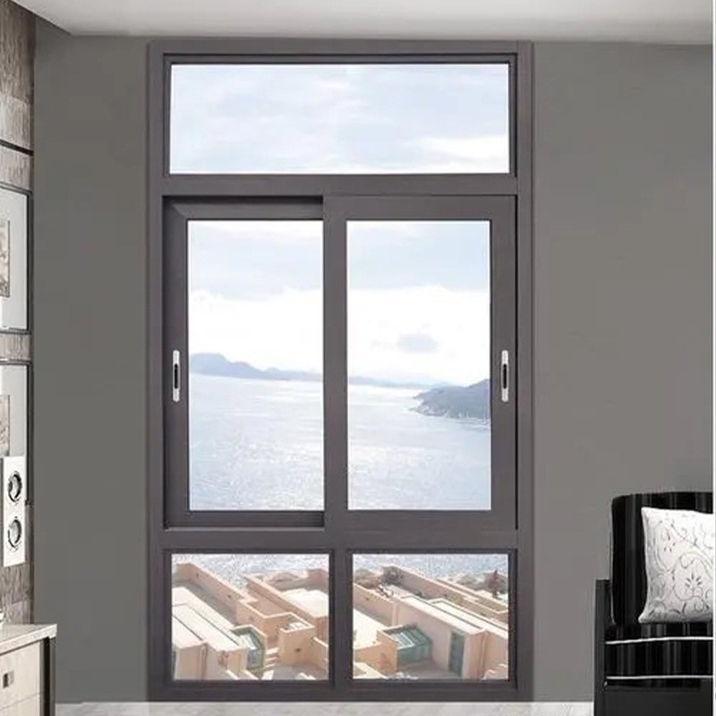 Moderno design Airtightness Livello 8 Casa vetro di alluminio finestre scorrevoli a prezzi accessibili
