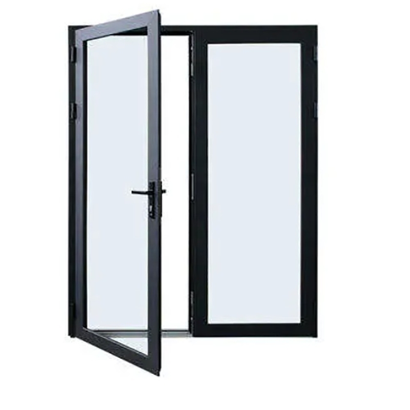 Metodo di apertura a spinta e tiraggio SKATE Standard Slim Luxury Colore Nero Villa Casa in alluminio Casement Porte di vetro