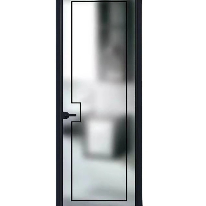 Metodo di apertura a spinta e tiraggio SKATE Standard Slim Luxury Colore Nero Villa Casa in alluminio Casement Porte di vetro