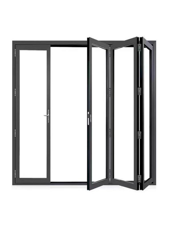 Porta pieghevole in vetro di balcone in alluminio di stile europeo Buona e per l'aggiornamento del vetro triplax