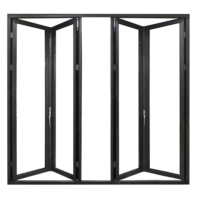 Porta pieghevole in vetro di balcone in alluminio di stile europeo Buona e per l'aggiornamento del vetro triplax