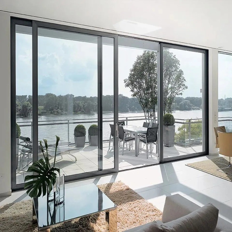Stile di design minimalista Porta scorrevole elevatrice in alluminio ad alta precisione