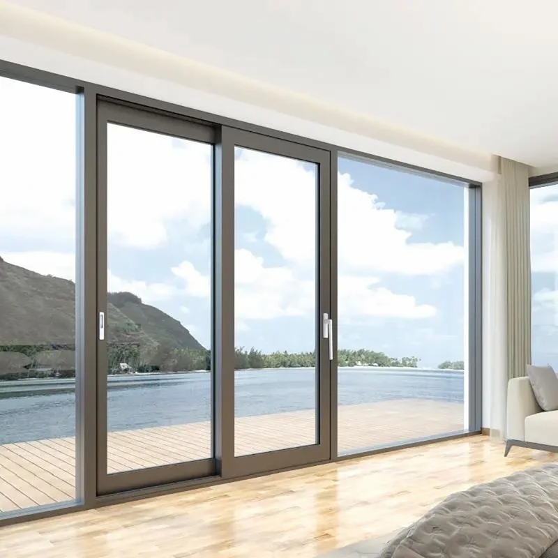 Stile di design minimalista Porta scorrevole elevatrice in alluminio ad alta precisione