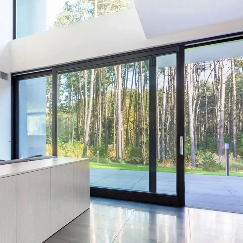 Stile di design minimalista Porta scorrevole elevatrice in alluminio ad alta precisione