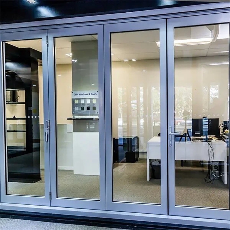 Accordione Porta pieghevole in alluminio Ultimo design 10 strati di tenuta 35dB Isolamento acustico