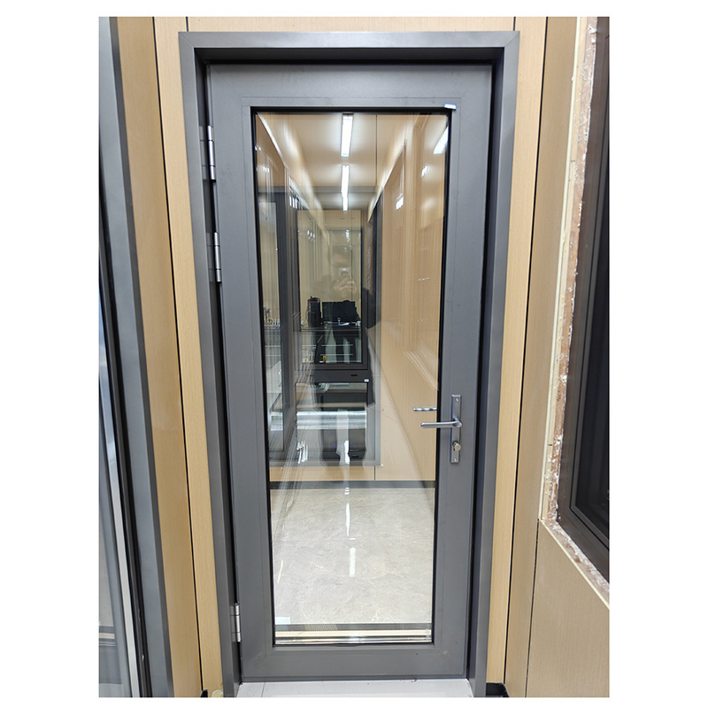 Finitura moderna di alluminio esterno doppio vetro porta oscillare Casement porte per un aspetto elegante