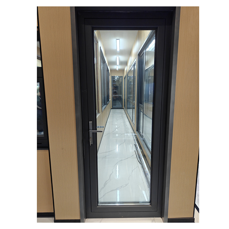 Finitura moderna di alluminio esterno doppio vetro porta oscillare Casement porte per un aspetto elegante