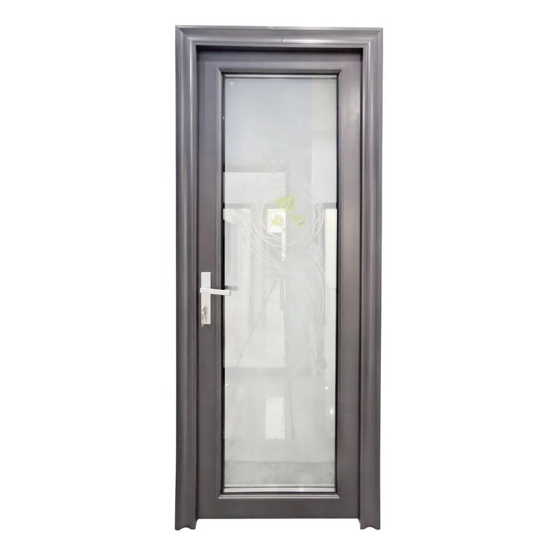 Finitura moderna di alluminio esterno doppio vetro porta oscillare Casement porte per un aspetto elegante