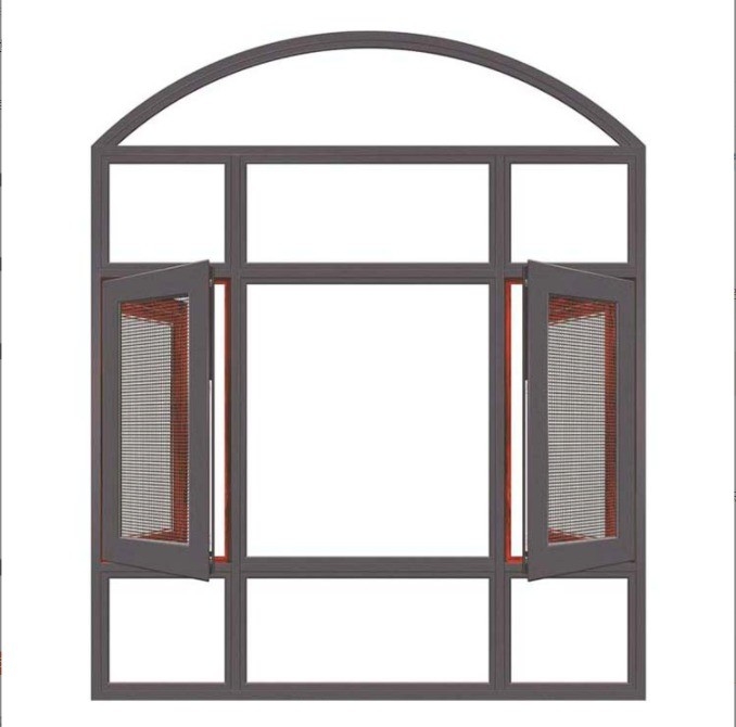 Tipo cortina pendente ponte rotto vetro in alluminio vetro 5 27A 55 9A 5 12A 5