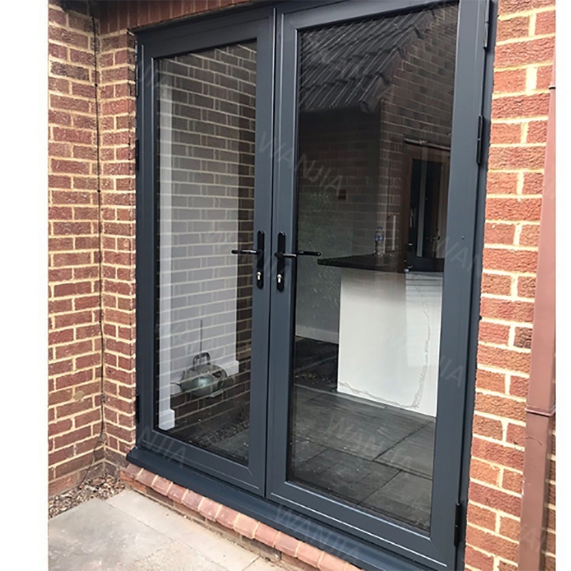 Opzionale Colore Aluminico Porte in vetro francese per la casa ufficio Patio Casement Entrata