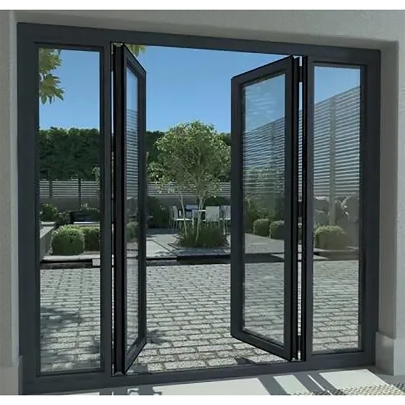 Progetto residenziale deve avere porte bi-fold in alluminio con opzione di aggiornamento in vetro triplex